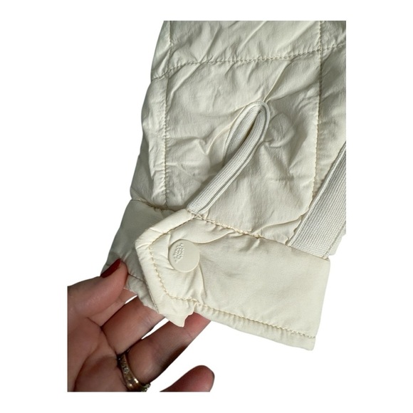 Free People X Hatch Printed Puffer Jacket in Ivory Chevron Combo NEW $248 Pippa - Picture 12 of 16